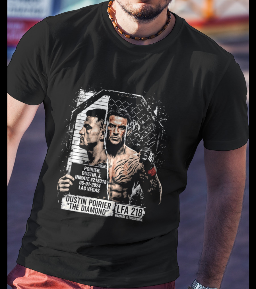 Dustin Poirier The Diamond Shot Las Vegas LFA 218 T-Shirt