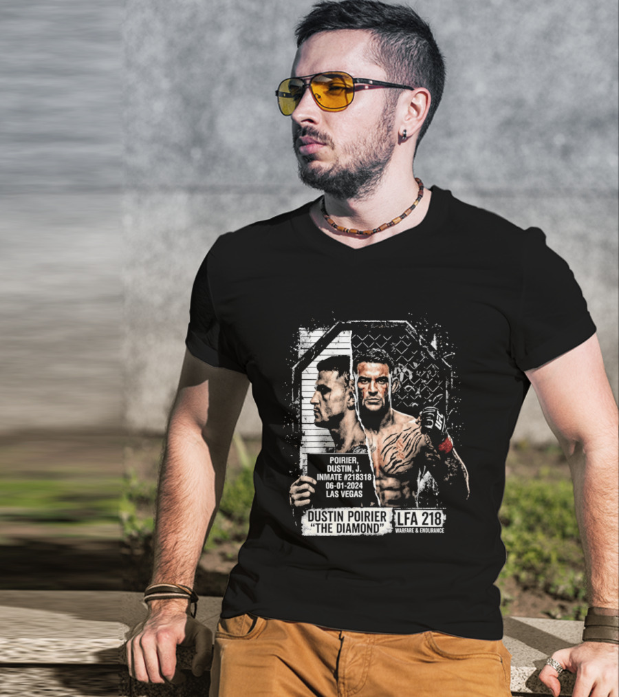 Dustin Poirier The Diamond Shot Las Vegas LFA 218 T-Shirt