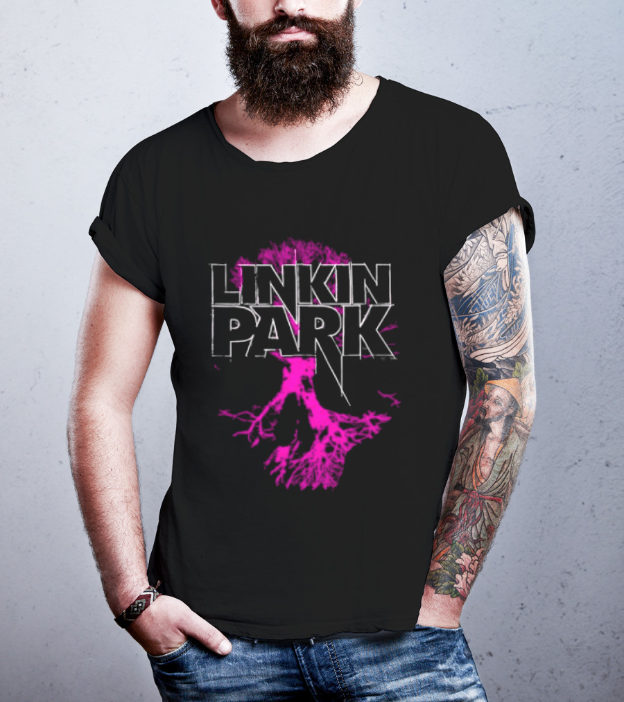 Linkin Park Tree Design Alternative Metal Band Merch T-Shirt