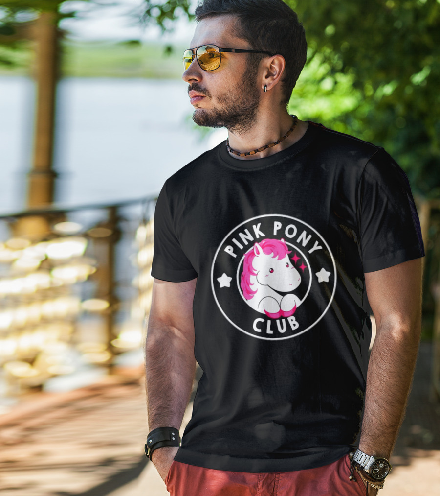 Pink Pony Club Chappell Roan Music Pop Cute Horse Icon Trend T-Shirt