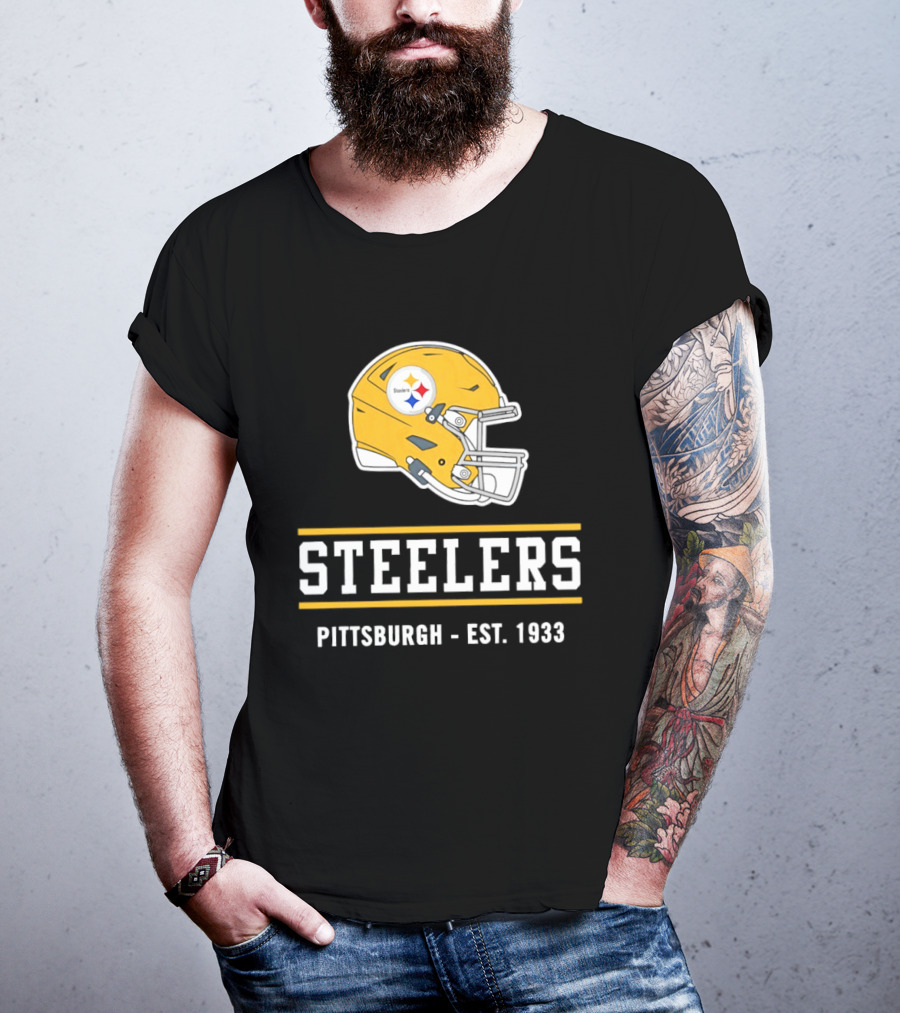 Pittsburgh Steelers Helmet Est 1933 T-Shirt