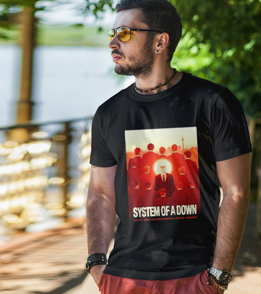 System Of A Down July 8 2026 Olympiastadion Berlin Germany Ghost Rider T-Shirt