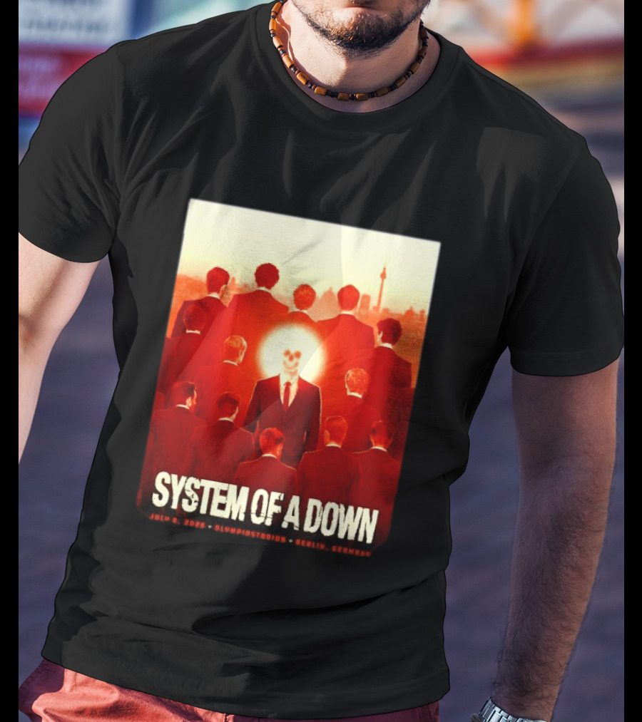 System Of A Down July 8 2026 Olympiastadion Berlin Germany Ghost Rider T-Shirt