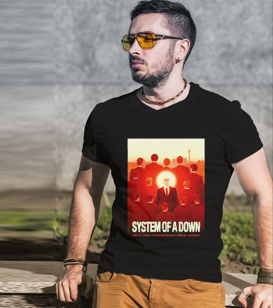 System Of A Down July 8 2026 Olympiastadion Berlin Germany Ghost Rider T-Shirt