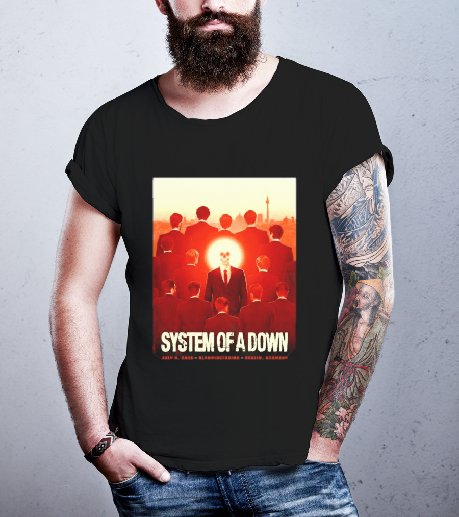 System Of A Down July 8 2026 Olympiastadion Berlin Germany Ghost Rider T-Shirt