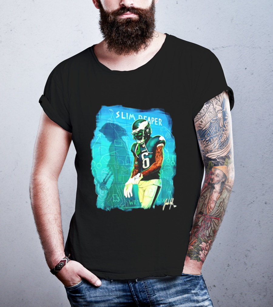 Philadelphia Eagles Devonta Smith Slim Reaper Phantom Six WR1 T-Shirt