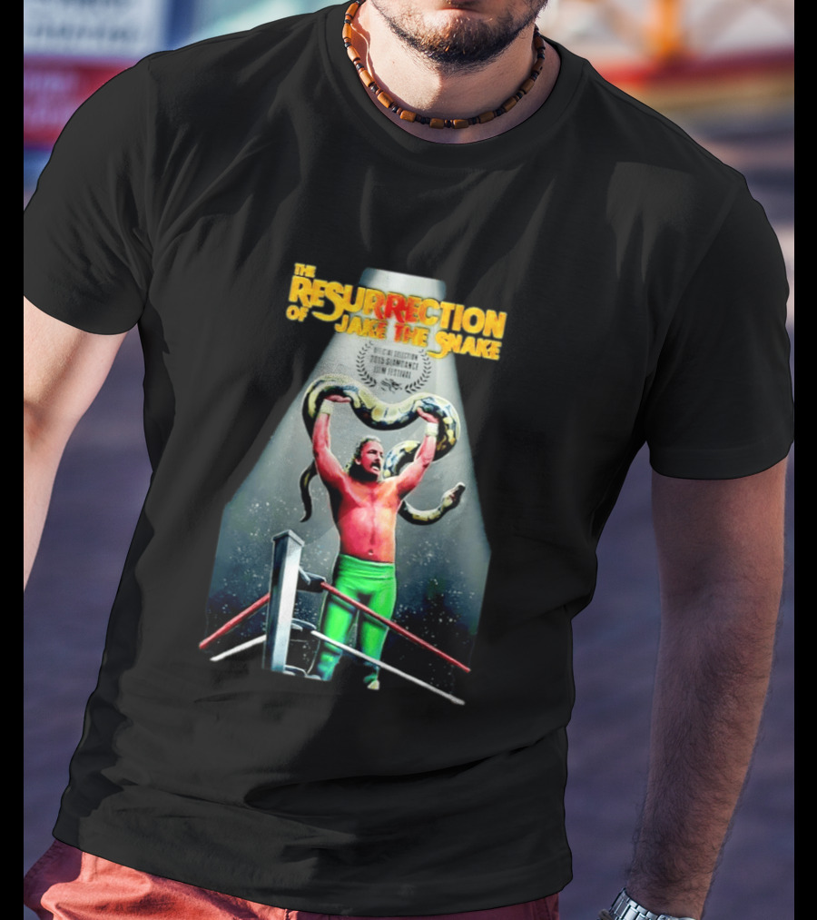 The Resurrection Of Jake The Snake Wrestling Documentary Official Selection 2015 Sundance Film Festival T-Shirt