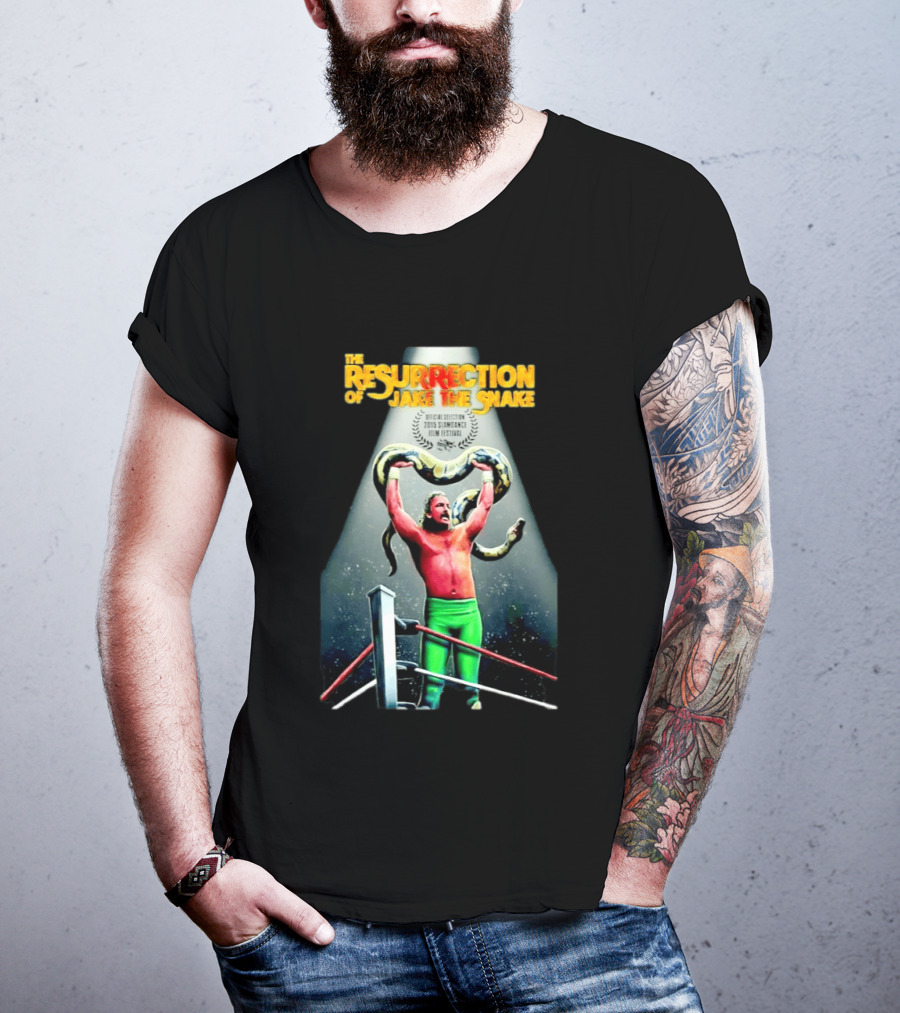 The Resurrection Of Jake The Snake Wrestling Documentary Official Selection 2015 Sundance Film Festival T-Shirt