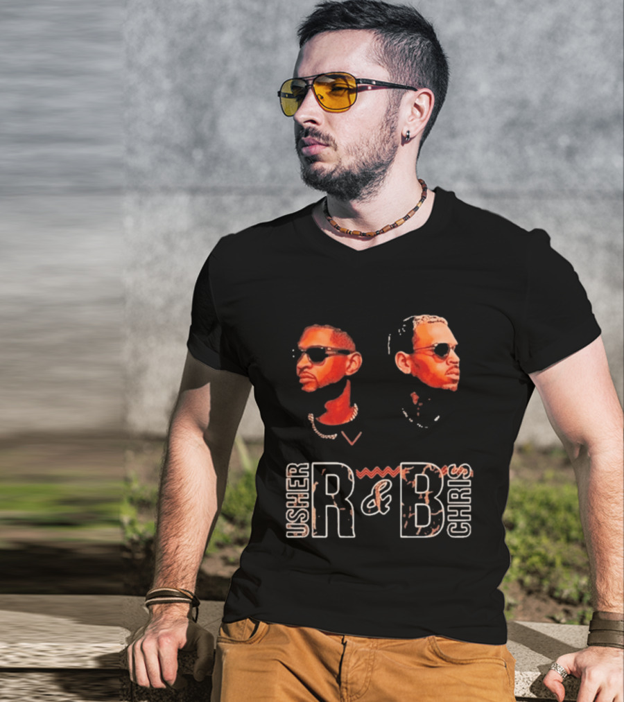 Usher Chris R&B Bootleg Retro Style Sunglasses T-Shirt