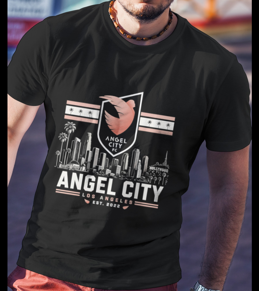 Angel City FC Los Angeles Skyline Est 2022 T-Shirt
