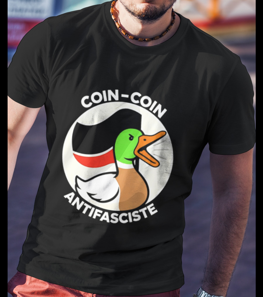 Coin Coin Antifasciste Duck Antifa Protest T-Shirt