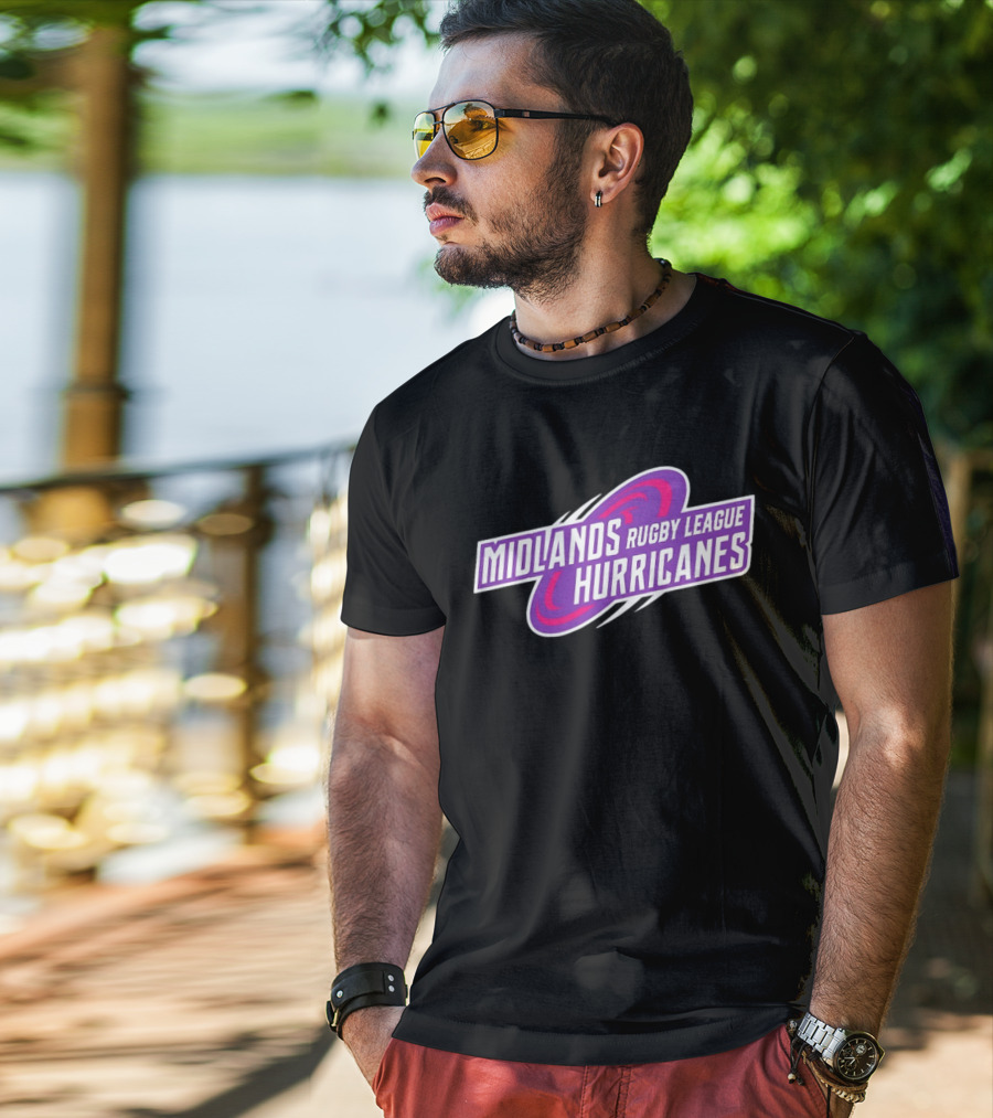 Midlands Rugby League Hurricanes Sports Team T-Shirt