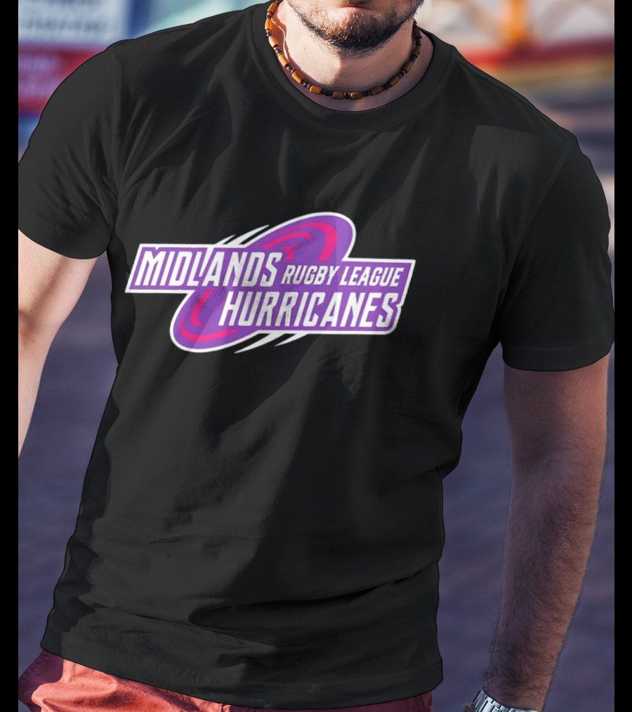 Midlands Rugby League Hurricanes Sports Team T-Shirt