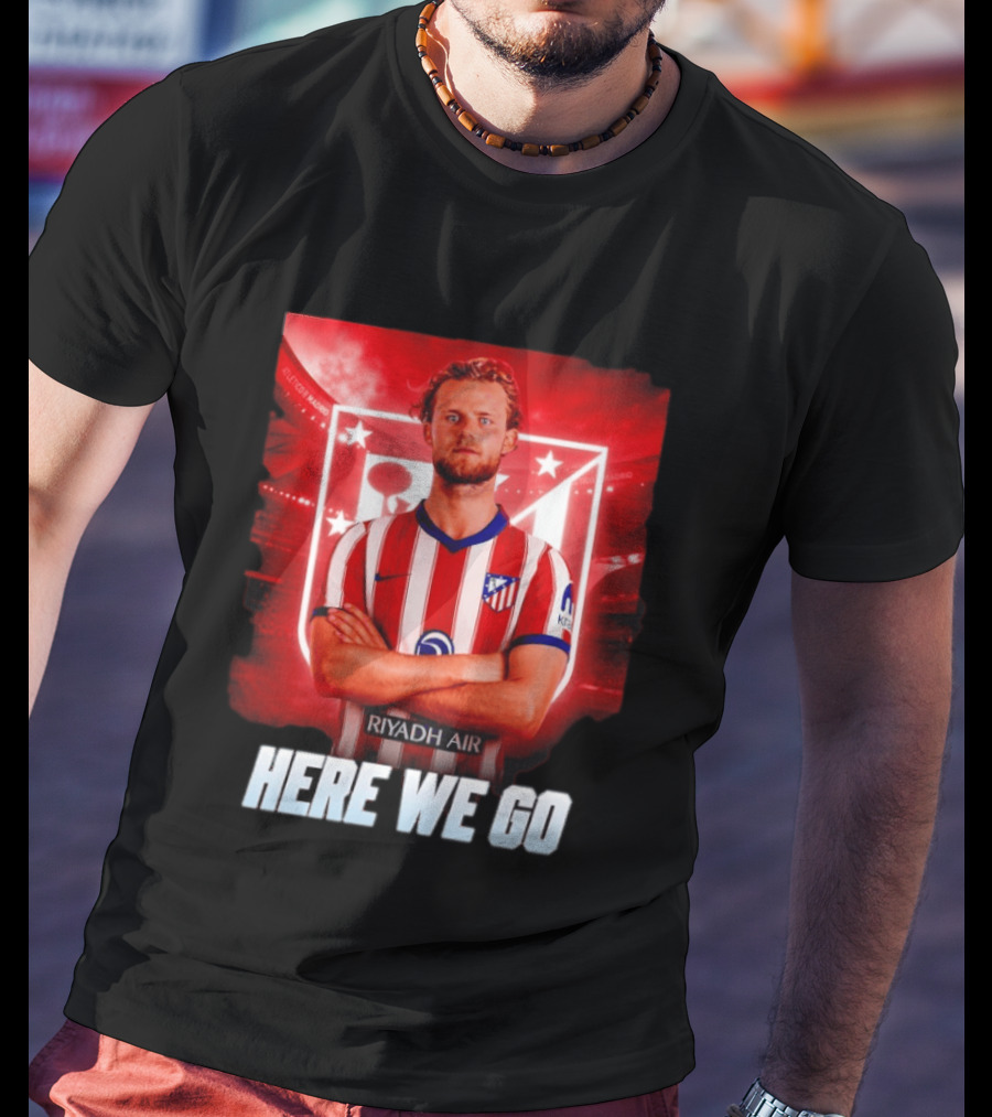 Atlético Madrid Transfer Morten Hjulmand Here We Go Announcement T-Shirt