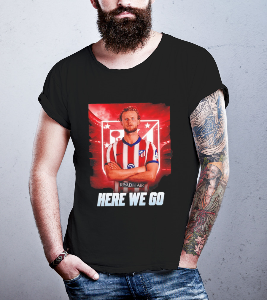 Atlético Madrid Transfer Morten Hjulmand Here We Go Announcement T-Shirt