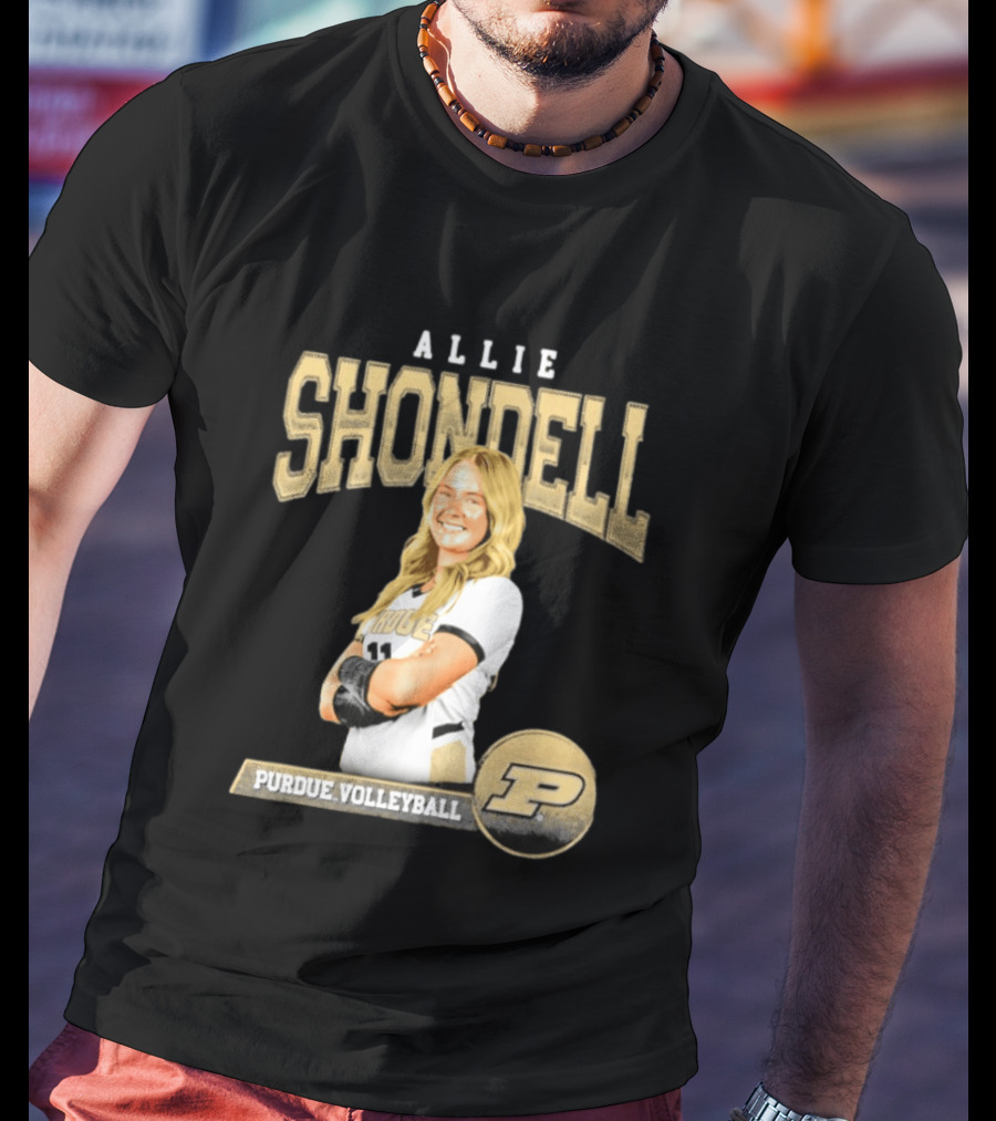 Allie Shondell Purdue Volleyball Player P Team T-Shirt