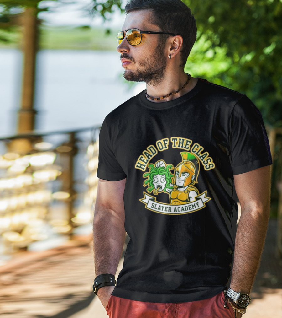 Head Of The Class Slayer Academy Spartan Medusa T-Shirt