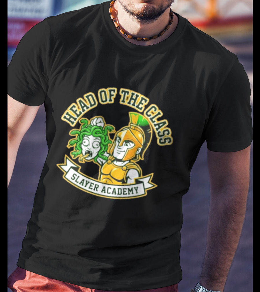 Head Of The Class Slayer Academy Spartan Medusa T-Shirt