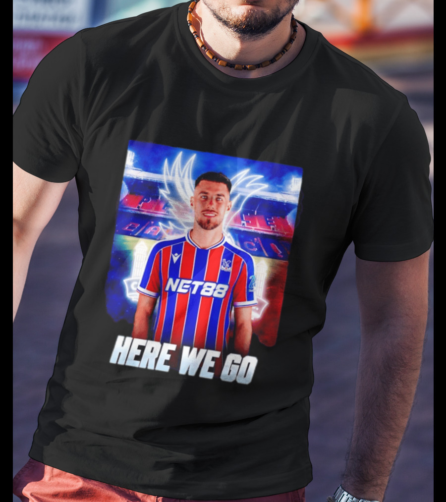 Oscar Mingueza NET88 Crystal Palace Here We Go T-Shirt