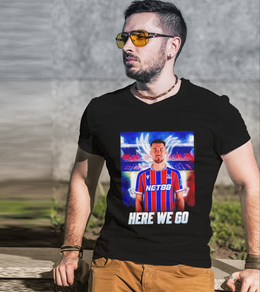 Oscar Mingueza NET88 Crystal Palace Here We Go T-Shirt
