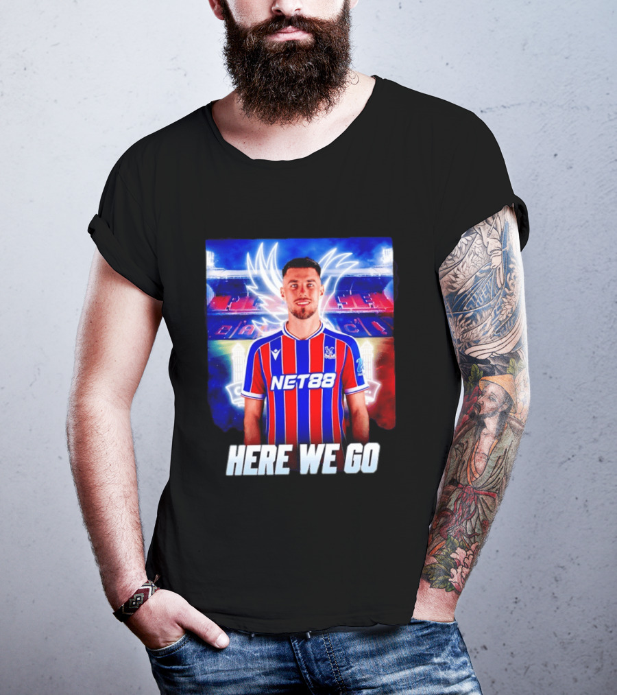 Oscar Mingueza NET88 Crystal Palace Here We Go T-Shirt