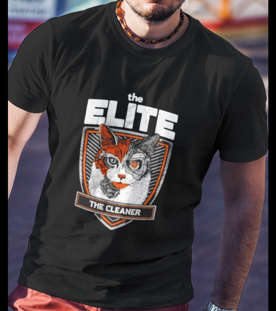 The Elite The Cleaner Cyborg Cat T-Shirt