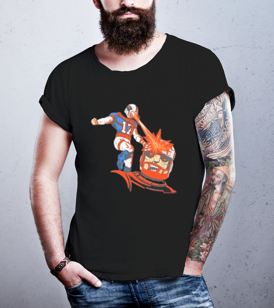 Buffalo Bills Josh Allen Laser Eye Superhero 17 Football Power T-Shirt