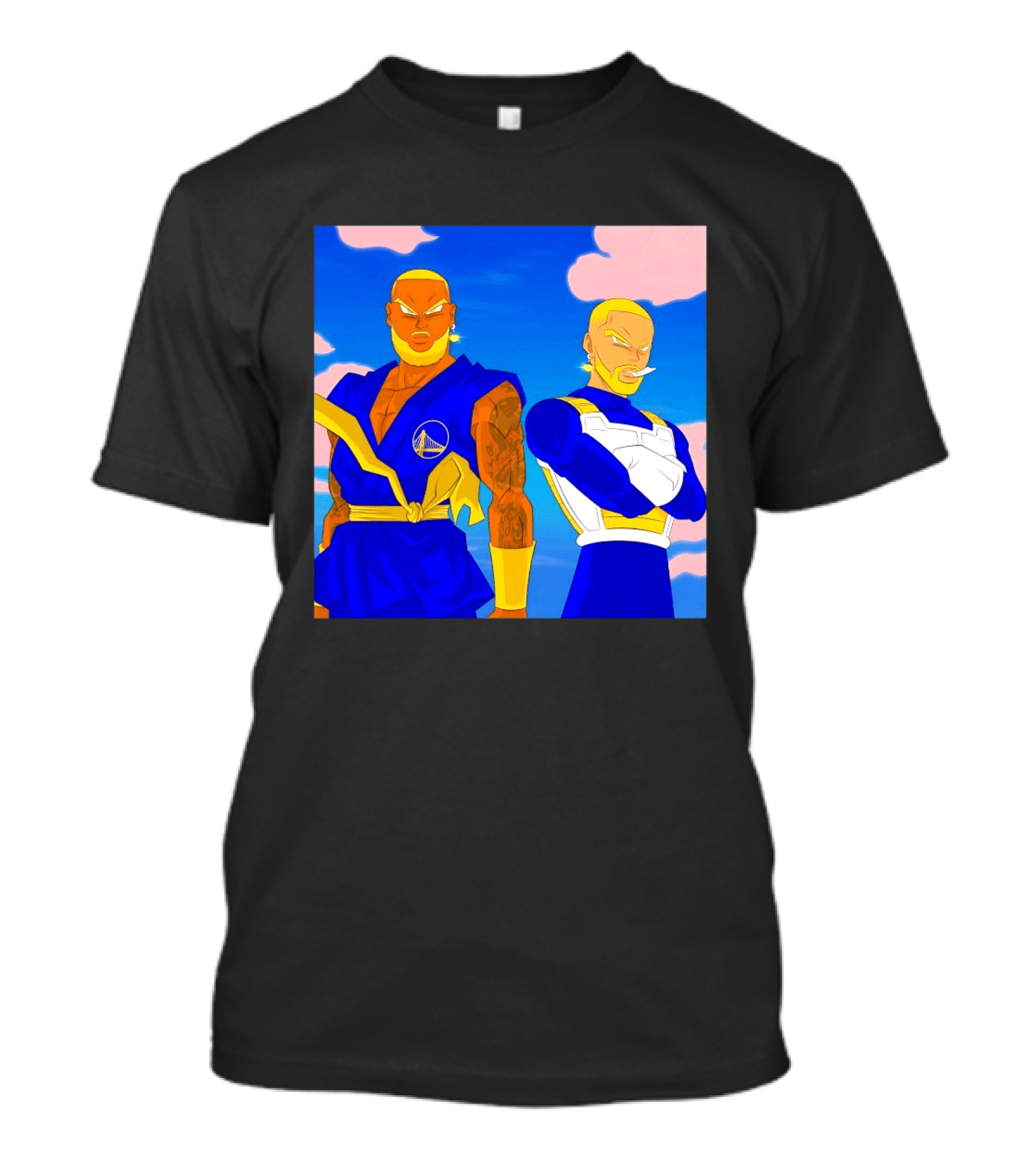LeBron James Stephen Curry Golden State Warriors Anime Dragon Ball T-Shirt