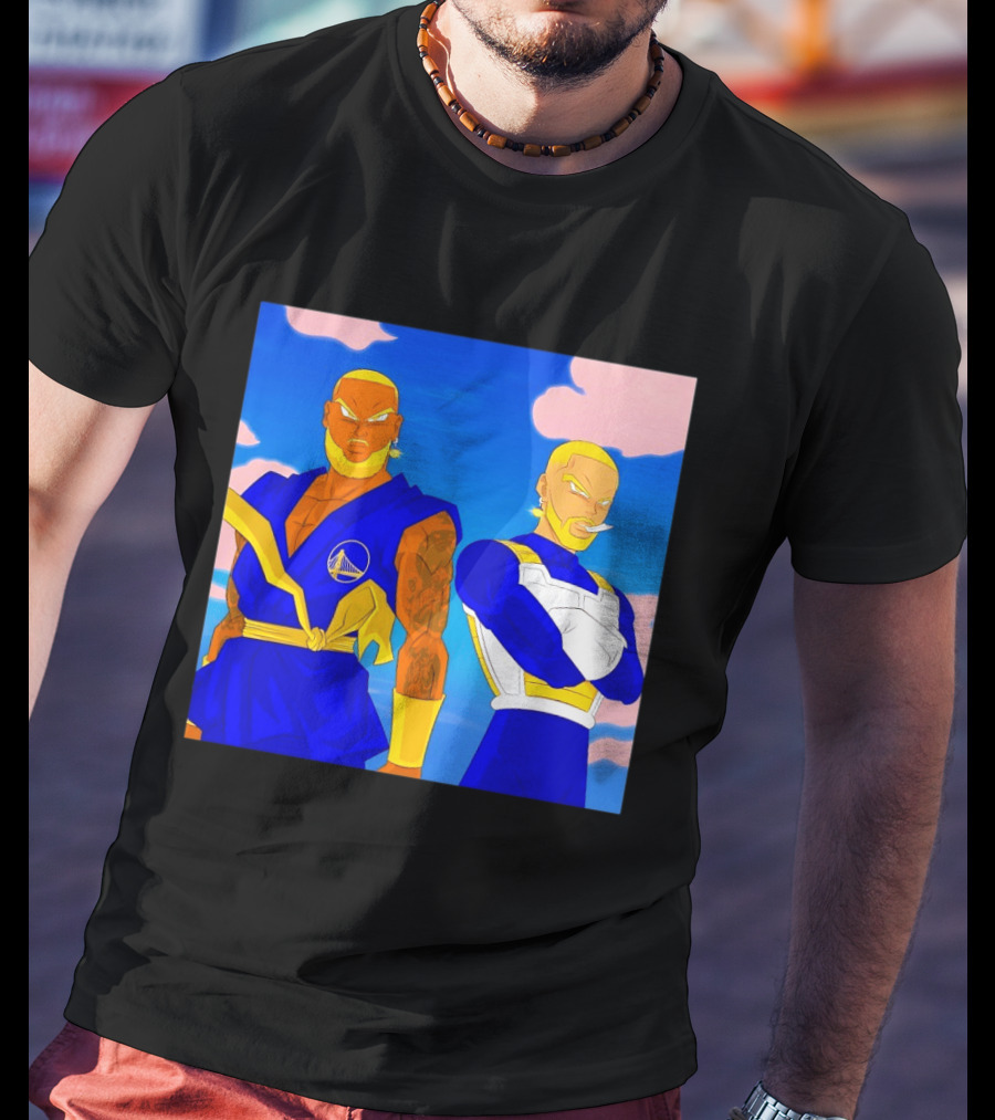 LeBron James Stephen Curry Golden State Warriors Anime Dragon Ball T-Shirt