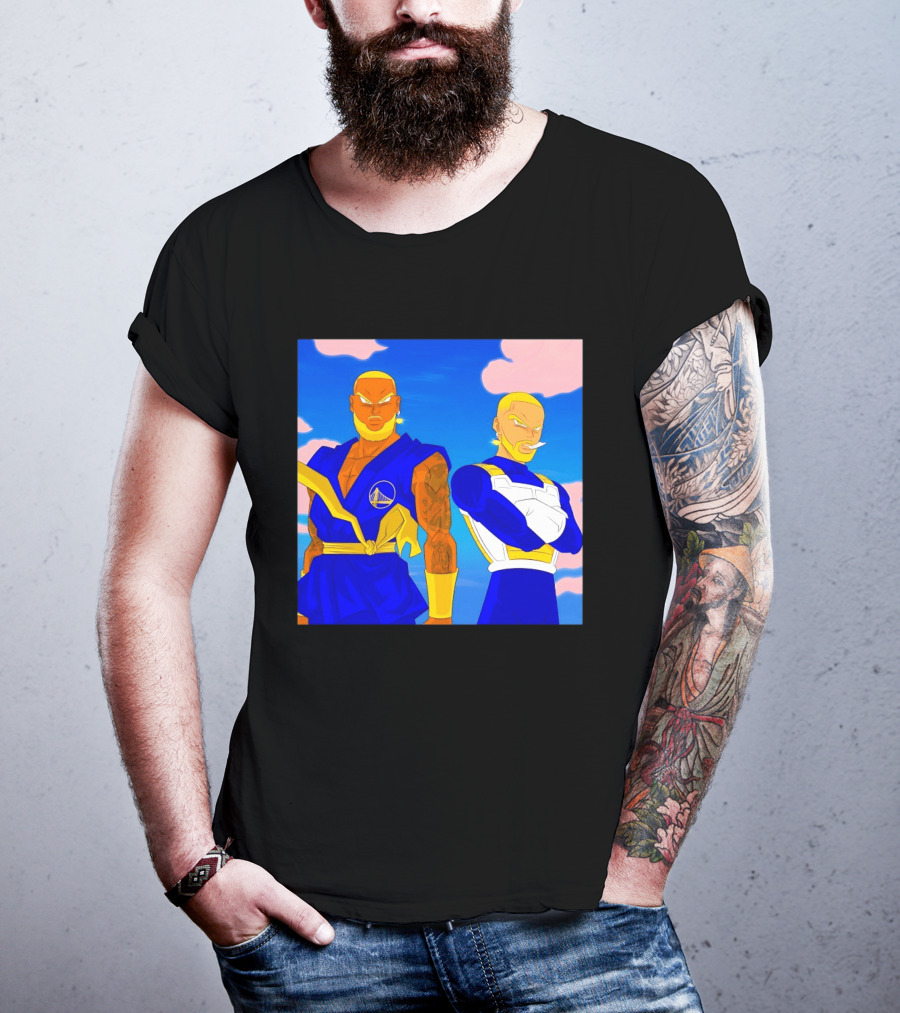 LeBron James Stephen Curry Golden State Warriors Anime Dragon Ball T-Shirt