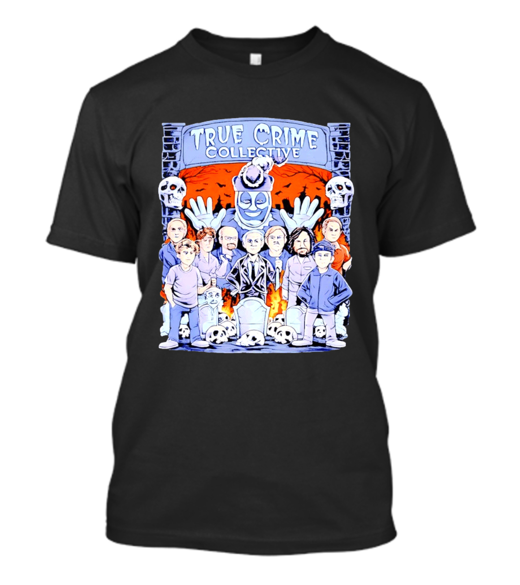 True Crime Collective Serial Killer Collage T-Shirt