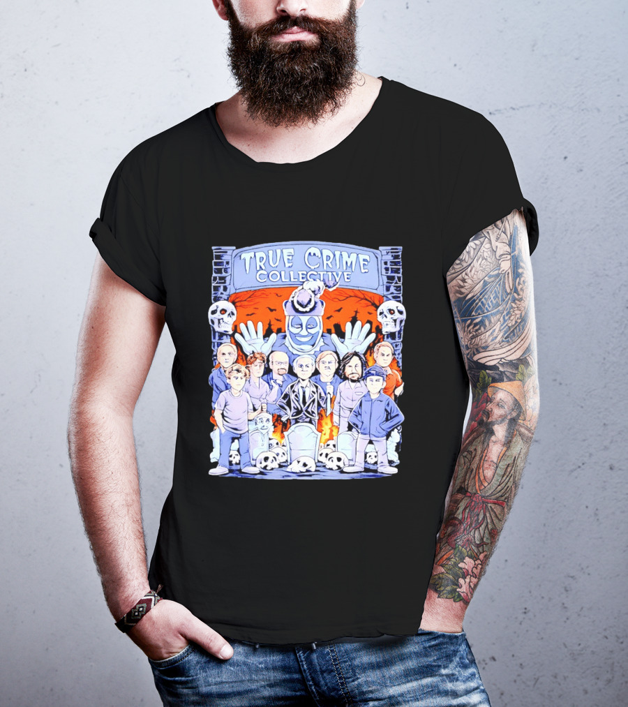 True Crime Collective Serial Killer Collage T-Shirt