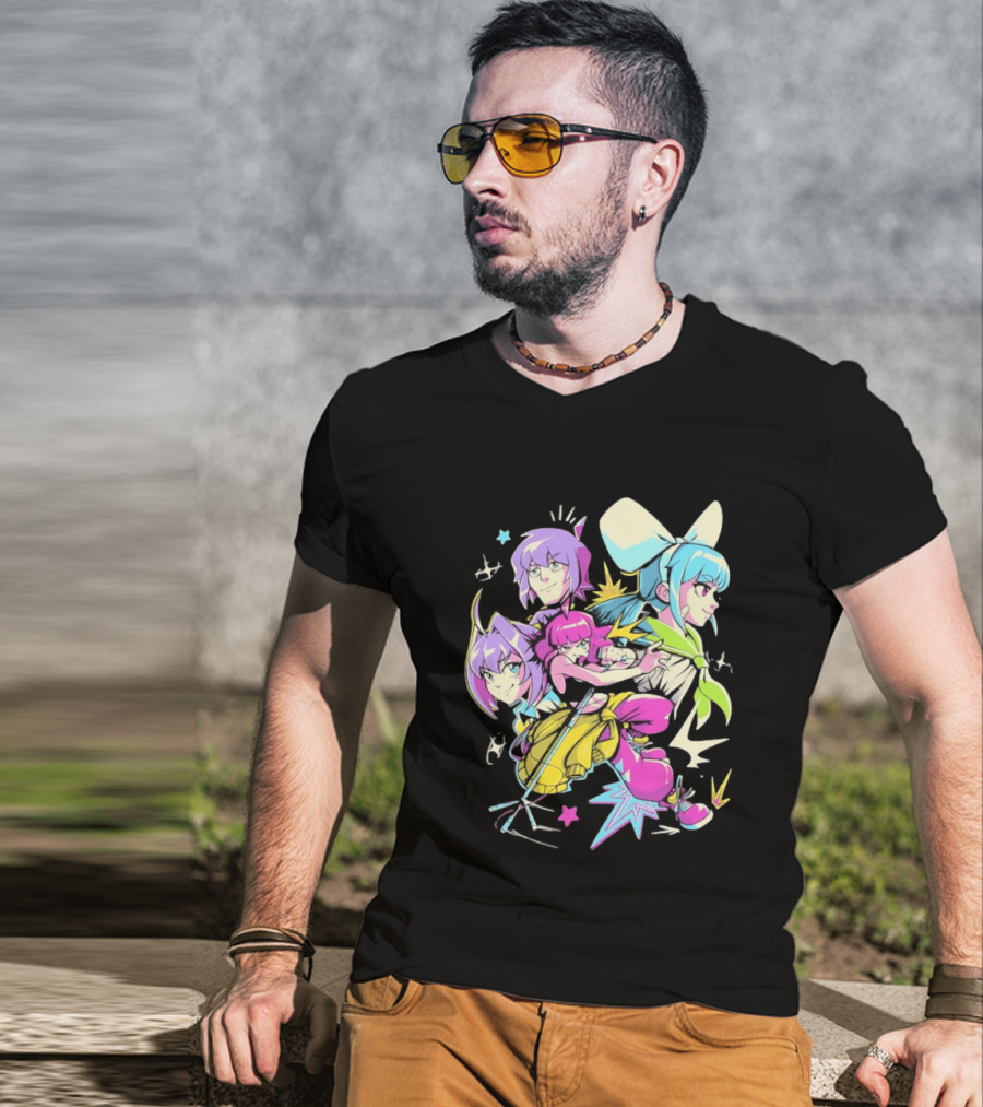 Unbeatable Video Game Anime Characters Colorful T-Shirt