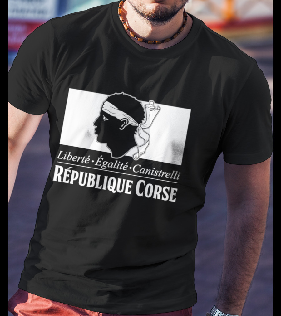 République Corse Liberté Égalité Canistrelli Banner T-Shirt