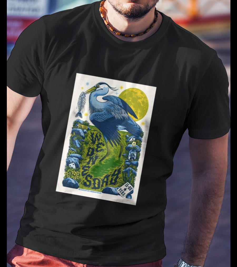 Wednesday 15 Aug 2026 Vera Groningen NL Heron Fantasy Of A Broken Heart T-Shirt