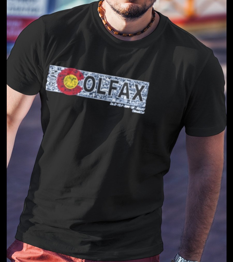 Run Colfax Colorado 26.2 13.1 10M 5K Relay T-Shirt
