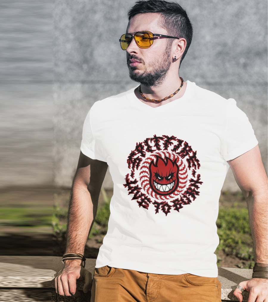Spitfire Live To Burn Fireball Flamehead T-Shirt