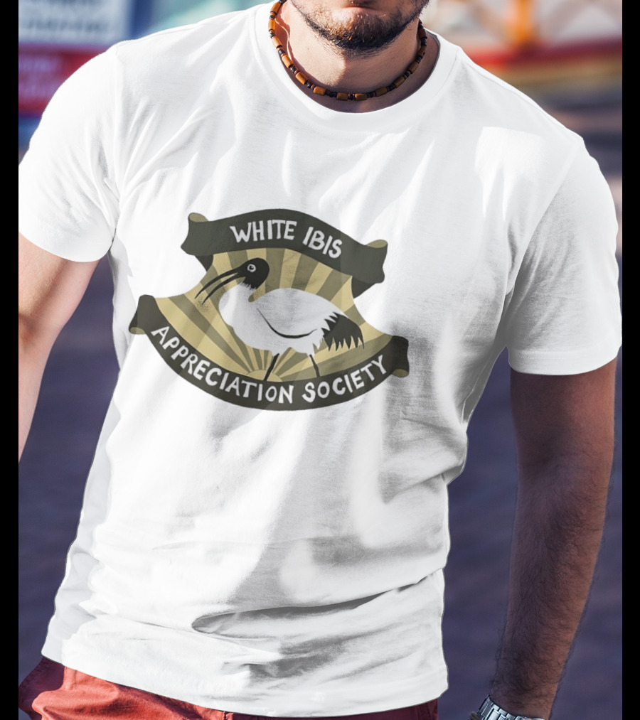 White Ibis Appreciation Society Bird Nature Lover Enthusiasts T-Shirt