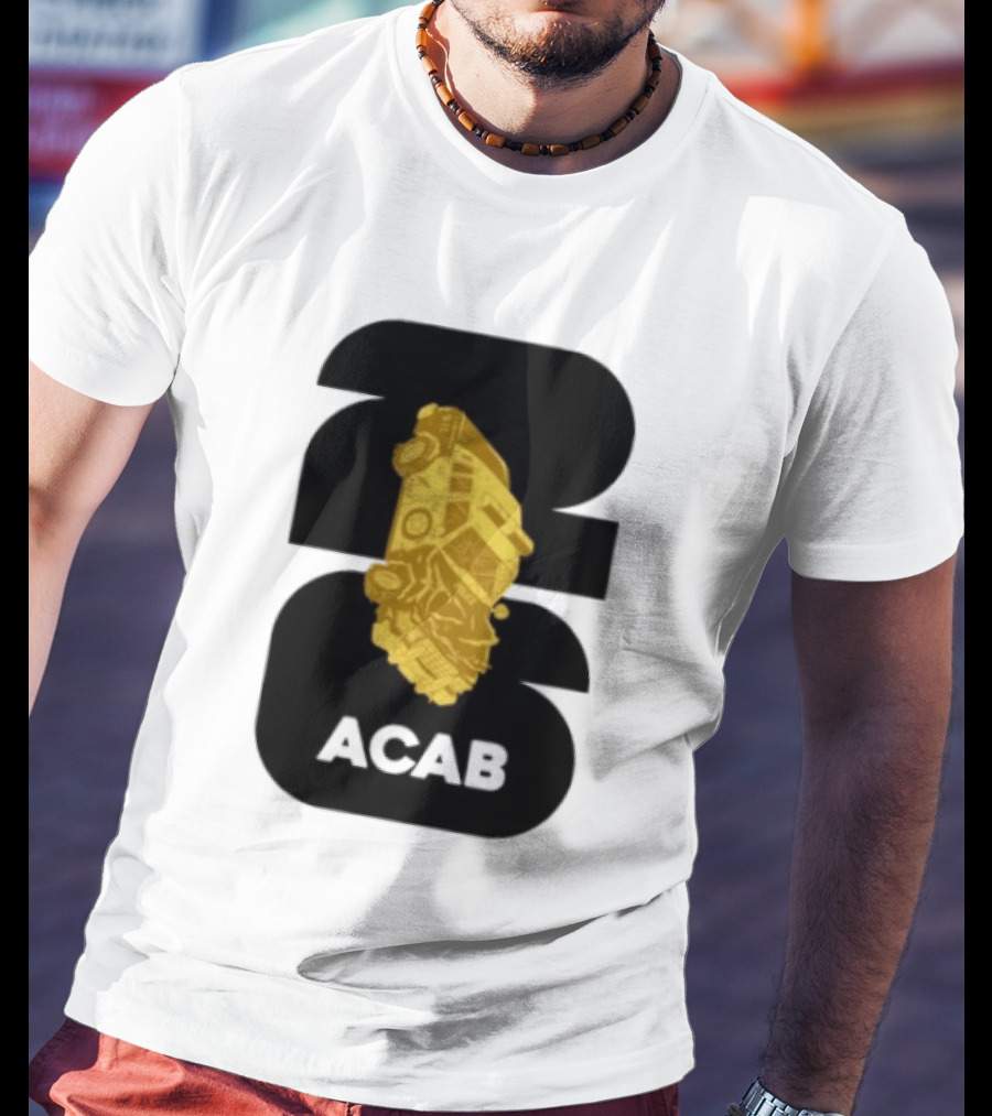 ACAB 1312 Upside Down Police Car Protest Abolition T-Shirt