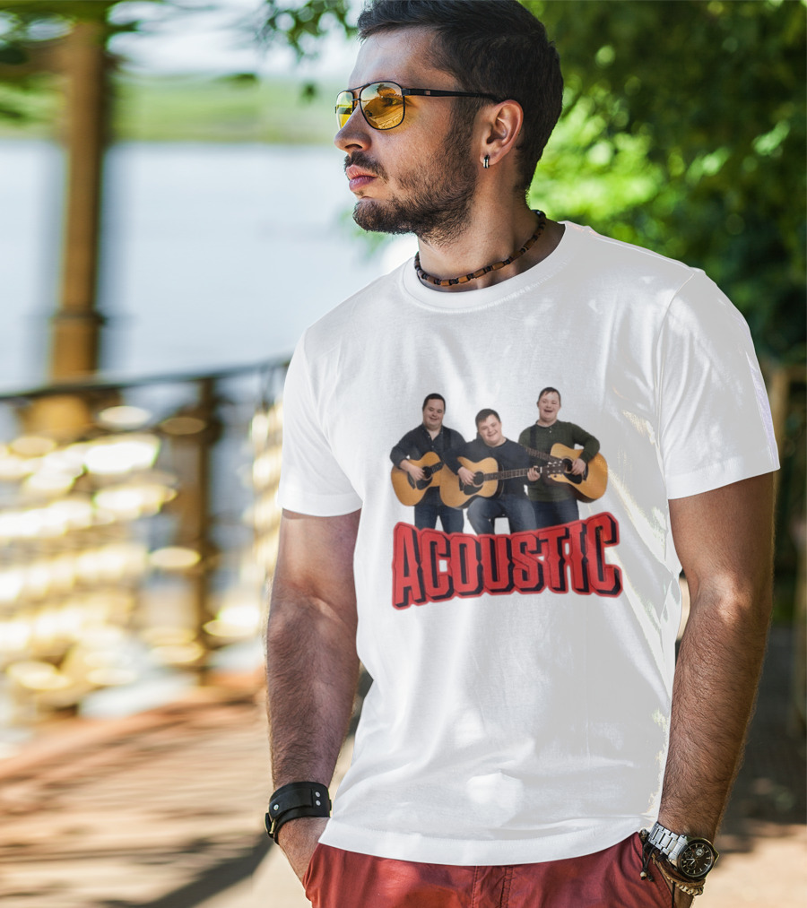 Acoustic Guitar Players Trio Musicians Band T-Shirt