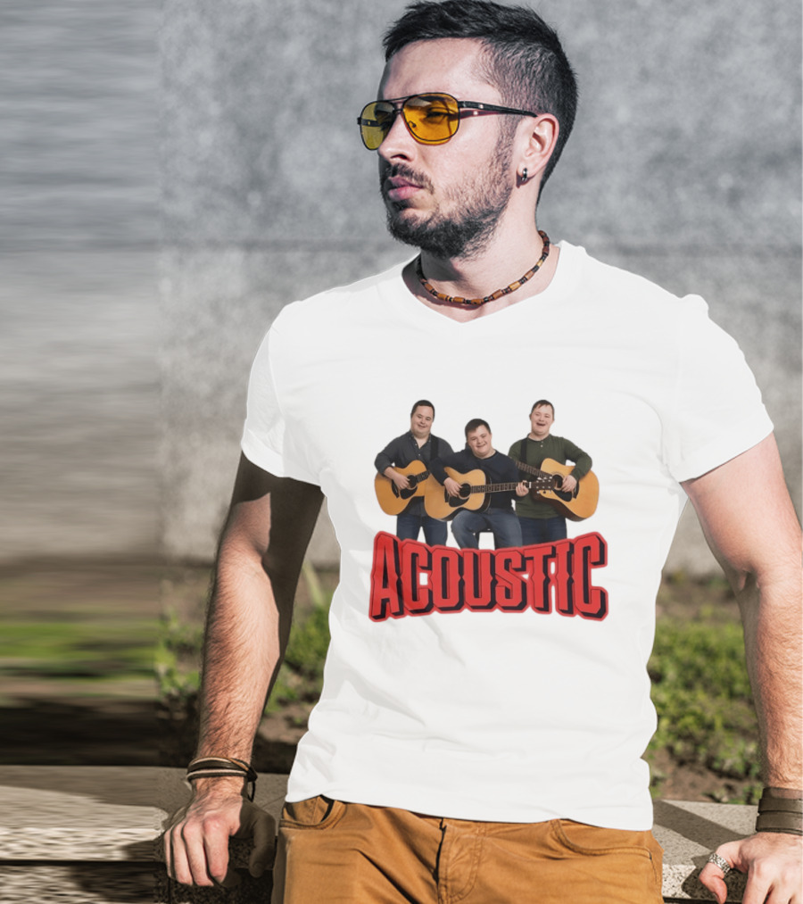 Acoustic Guitar Players Trio Musicians Band T-Shirt