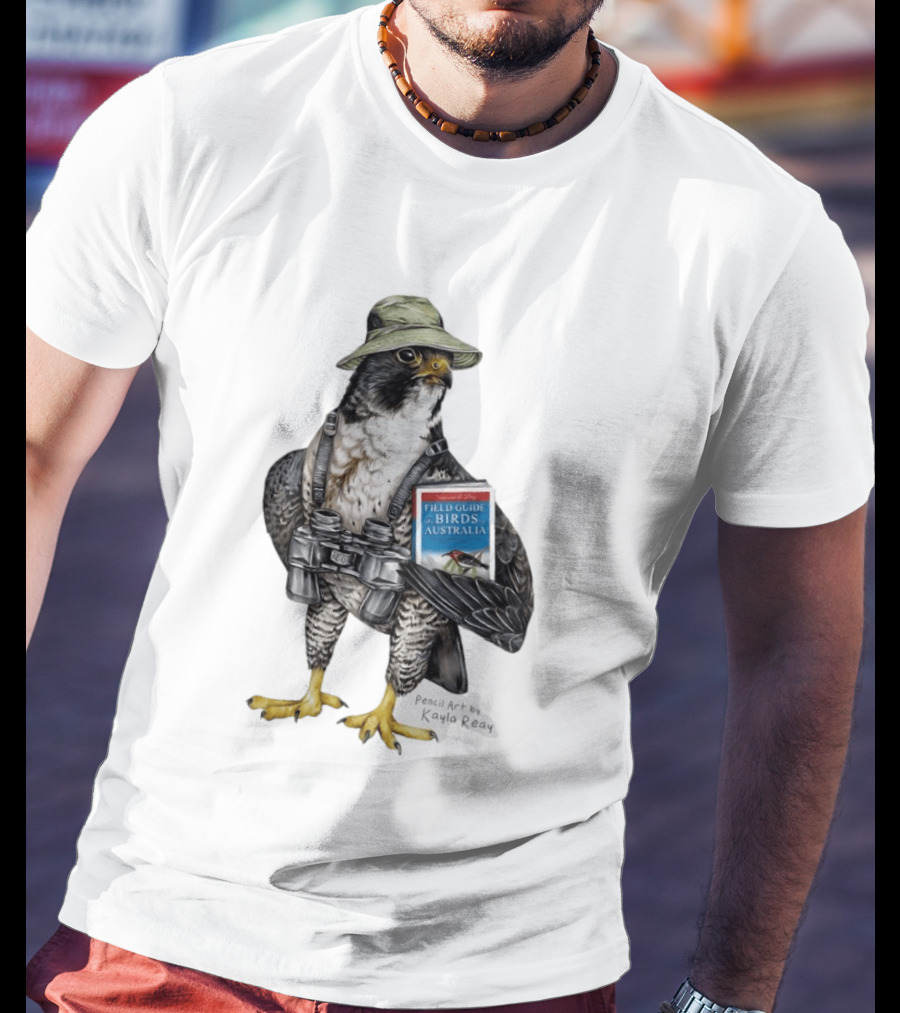 Brenda The Bird Er Field Guide To The Birds Of Australia Pencil Art By Kayla Reay T-Shirt