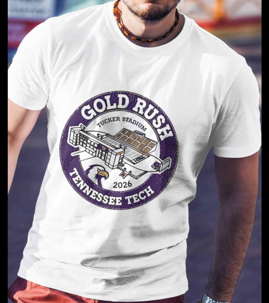 Tennessee Tech Gold Rush Tucker Stadium 2026 T-Shirt