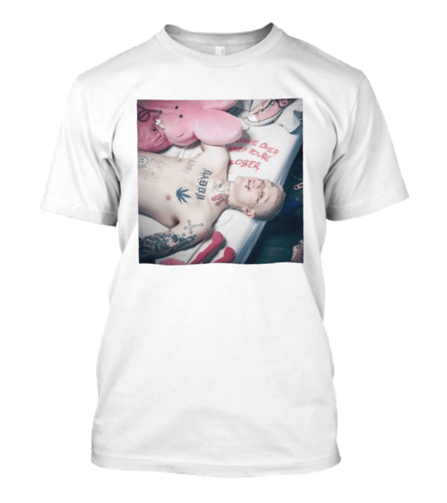 Lil Peep Come Over When You're Sober Emo Rap Album Cover T-Shirt