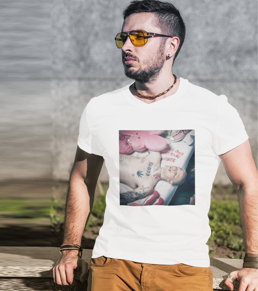 Lil Peep Come Over When You're Sober Emo Rap Album Cover T-Shirt