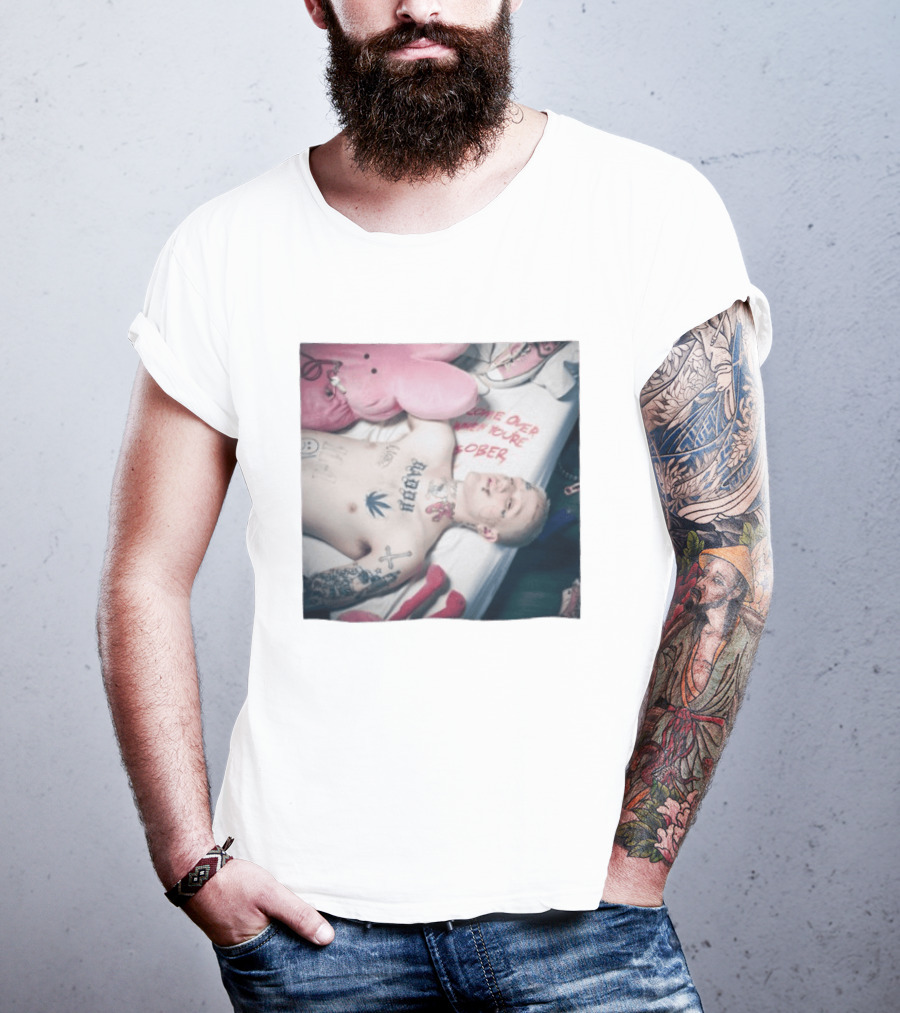 Lil Peep Come Over When You're Sober Emo Rap Album Cover T-Shirt