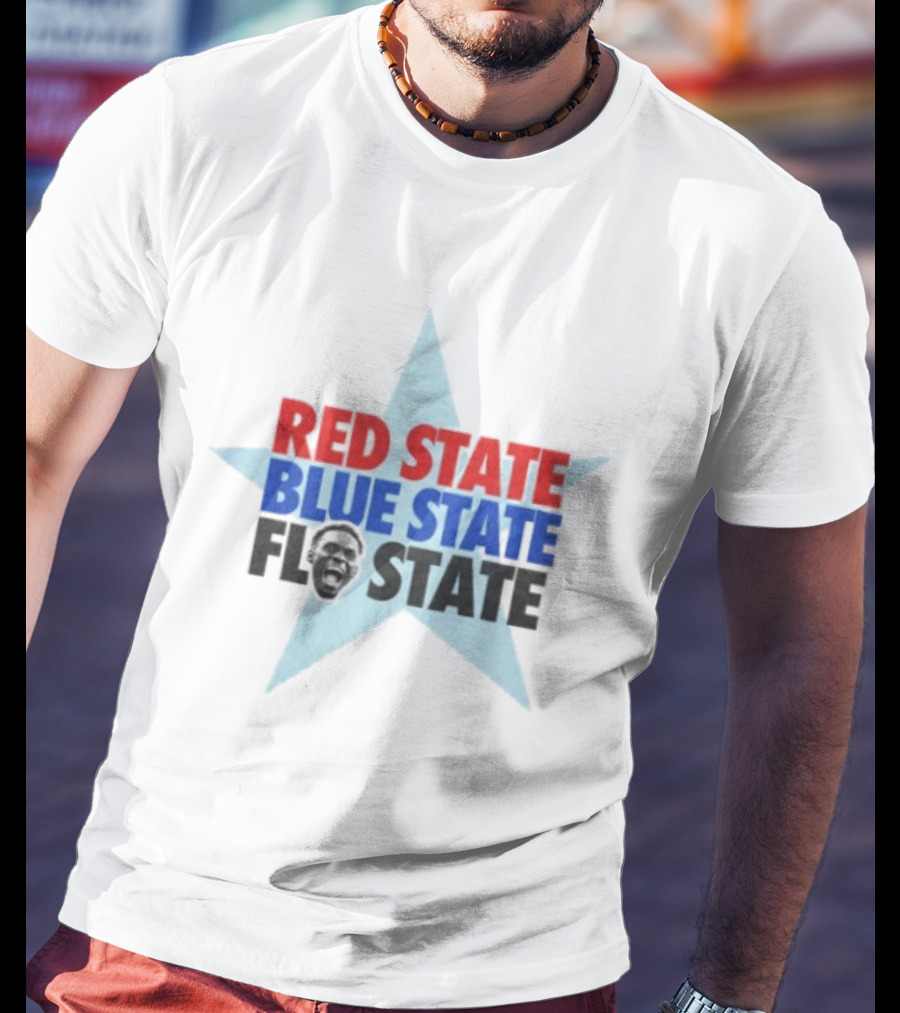 Red State Blue State FL State Florida Politics Star T-Shirt