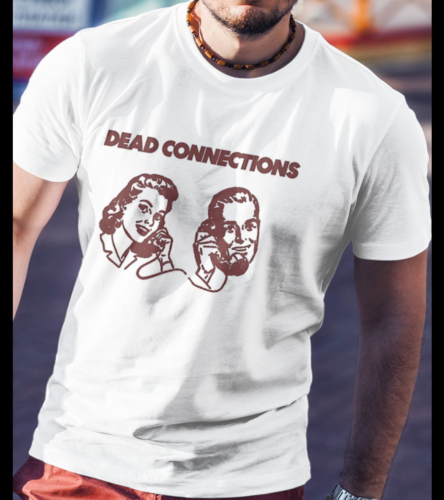 Dead Connections Vintage Phone Couple T-Shirt