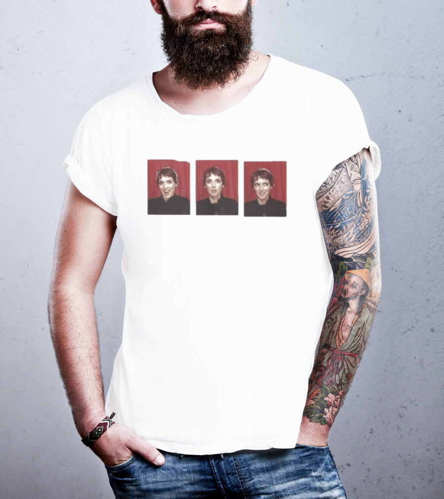 Simone Ashley Winona Ryder Photobooth Red Curtain Triptych T-Shirt