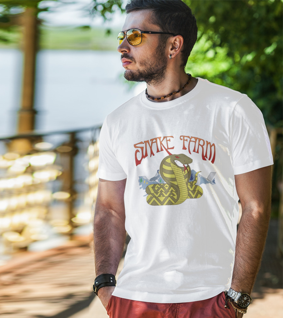 Snake Farm Cobra With Mountains T-Shirt
